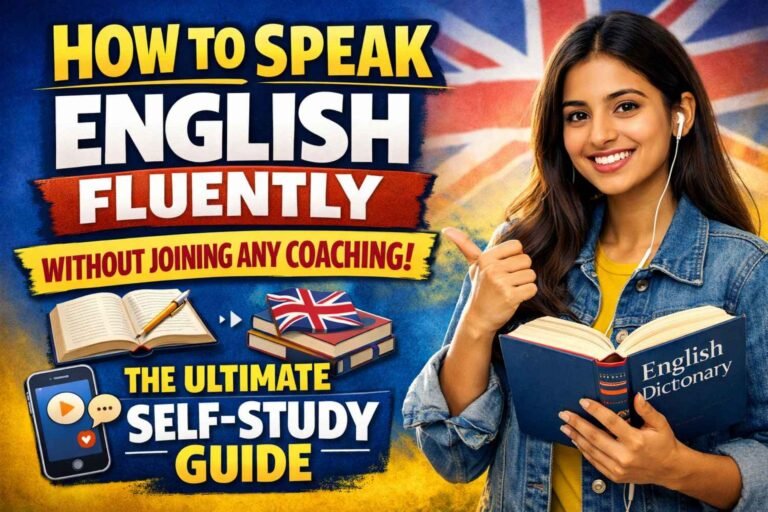 Learn how to speak English fluently without coaching. Discover our step-by-step self-study guide, daily routines, and free tools to master English at home today