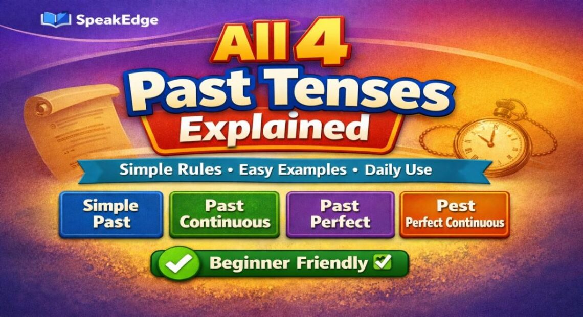The 4 Past Tenses Explained A Simple Guide (With Examples)