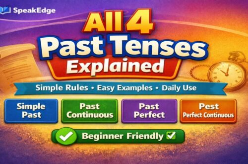 The 4 Past Tenses Explained A Simple Guide (With Examples)