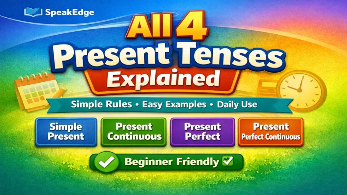 All 4 Types of Present Tense Explained: Rules, Formulas & Examples