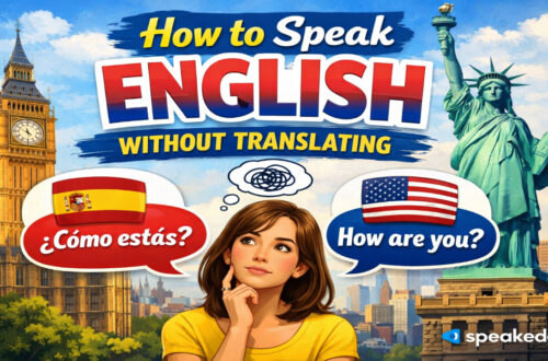 how to speak english