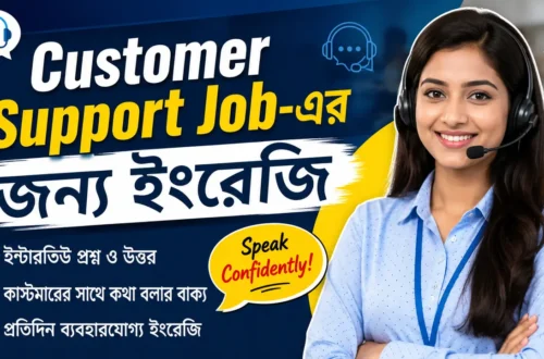 Customer Support Job-এর জন্য ইংরেজি