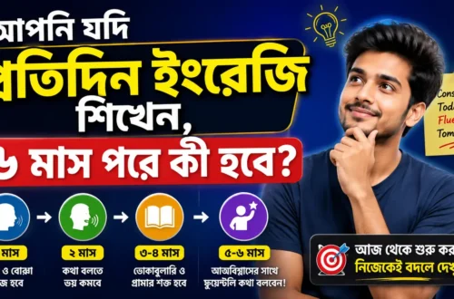 আপনি যদি প্রতিদিন ইংরেজি শিখেন, ৬ মাস পরে কী হবে
