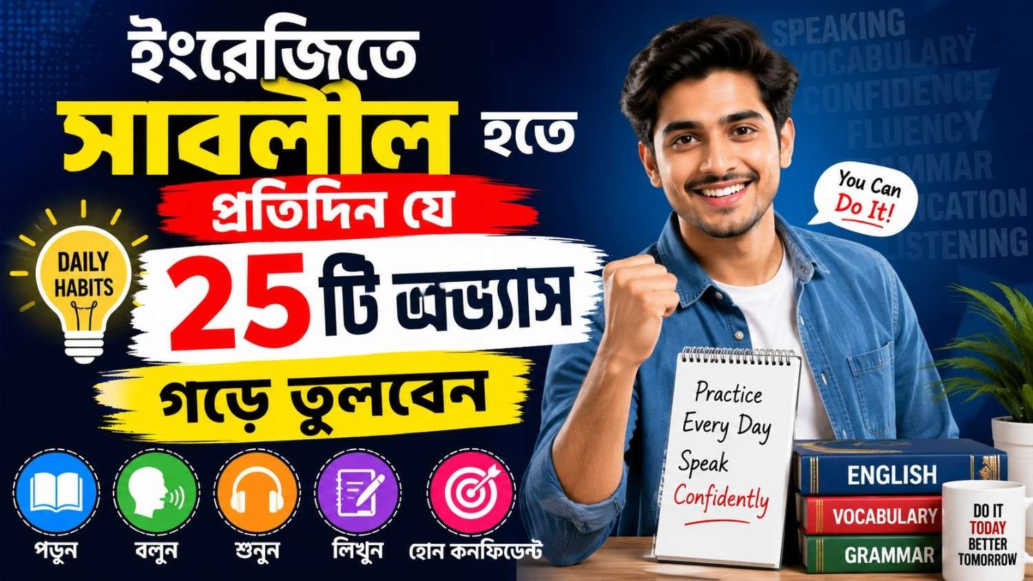 ইংরেজিতে সাবলীল হতে প্রতিদিন যে ২৫টি অভ্যাস গড়ে তুলবেন