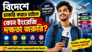 বিদেশে চাকরি করতে চাইলে কোন ইংরেজি দক্ষতা জরুরি