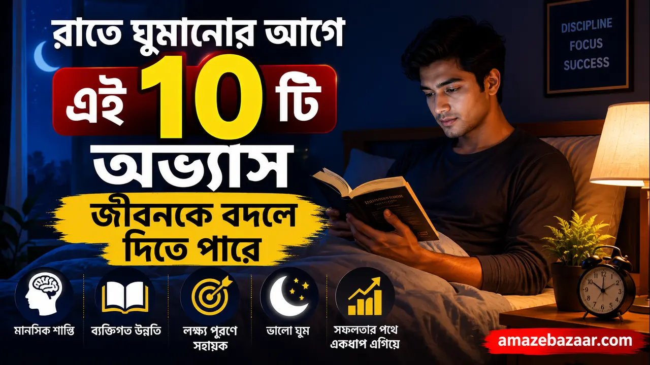 রাতে ঘুমানোর আগে এই ১০টি অভ্যাস জীবনকে বদলে দিতে পারে